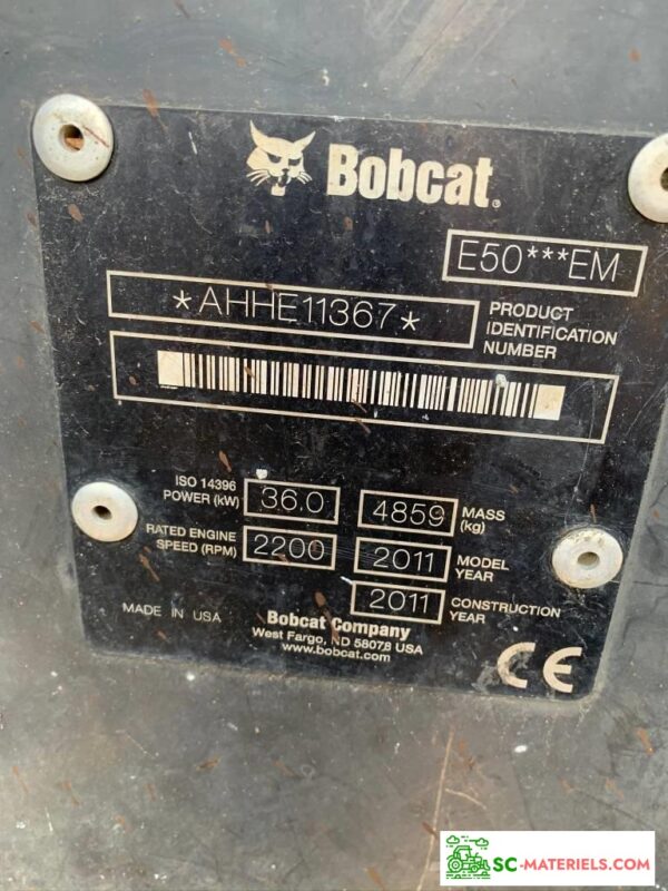 MINI PELLE BOBCAT E 50 – Image 5